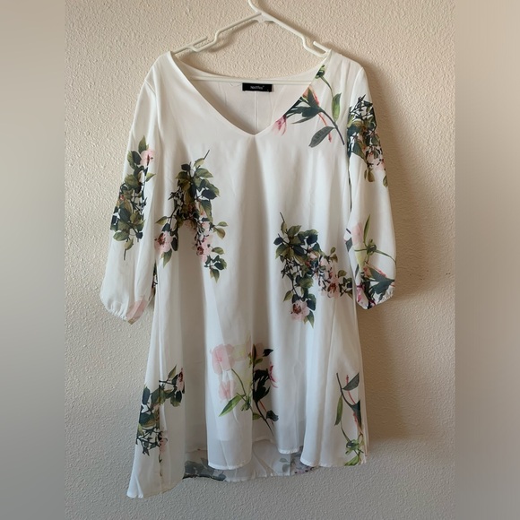 Floral Print Midi Dress - Picture 2 of 8